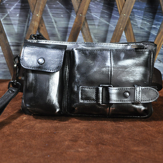 Bolsa de Pecho de Cuero Curtido al Vegetal para Hombre - Estilo Viajero - Image 7