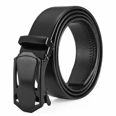 Cinturón de Cuero Ancho para Hombre con Hebilla Automática - Image 5