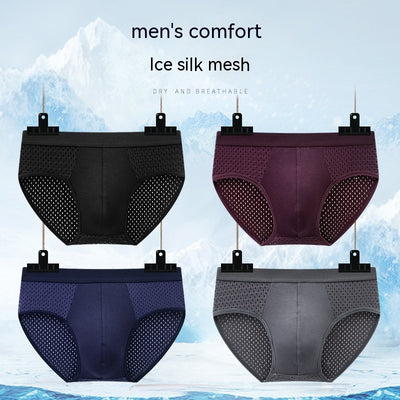 Calzoncillos Triangulares de Malla Transpirable Secado Rápido Ice Silk - Image 11