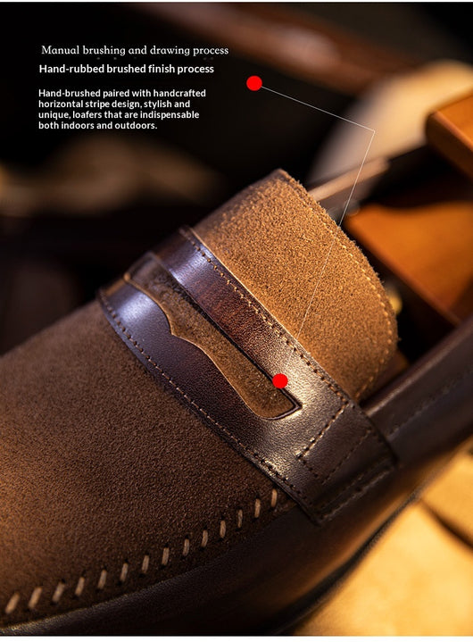 Mocasines de Cuero Genuino para Hombre - Elegancia Formal y Casual - Image 9