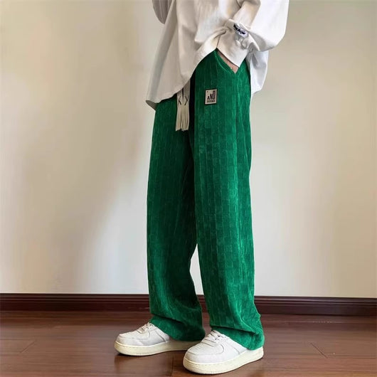 Pantalones Casuales Talla Grande con Patrón Cuadros para Hombre - Image 7