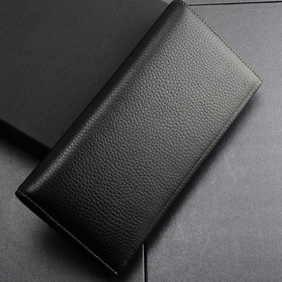 Billetera de Cuero Vacuno Premium con Patrón Lichi para Hombre - Image 4
