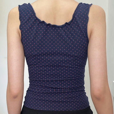 Blusa Sin Mangas Tejida con Estampado de Lunares - Image 19