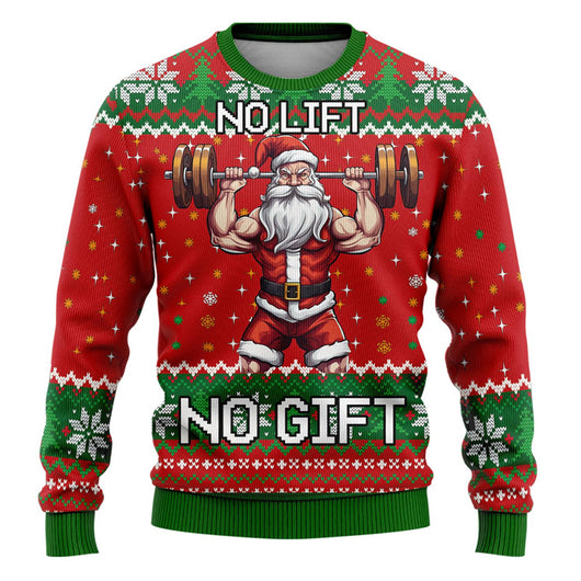 Suéter Navideño Feo Impreso en 3D para Hombre - Image 19