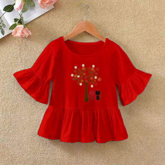 Playera Infantil con Mangas Volantes - Ideal para Verano - Image 23
