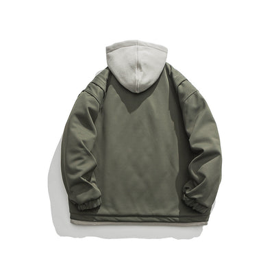 Chamarra Hoodie Retro con Bolsillos 3D y Diseño Desmontable para Hombre - Image 18