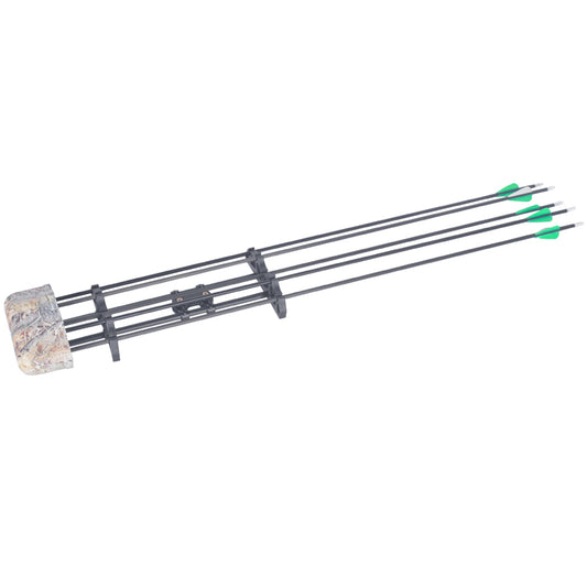 Carcaj de 5 Flechas para Arcos Compuestos y Recurvos - Camuflaje Negro para uso en Ecuador - Image 2