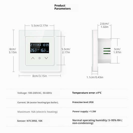 Termostato Inteligente WiFi para Calefacción de Piso - Image 7