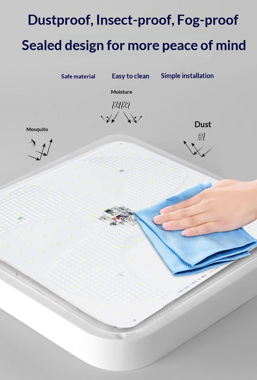 Lámpara Solar Cuadrada de Techo Exterior Resistente al Agua - Image 15