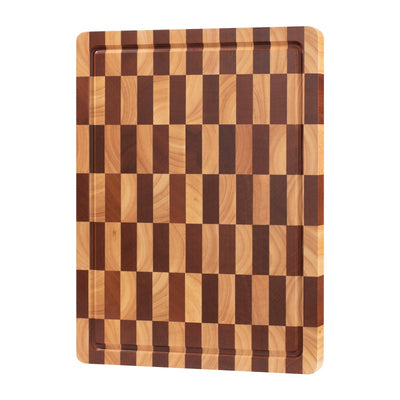 Tabla de Corte de Madera con Diseño Cuadriculado para Frutas y Verduras - Image 4