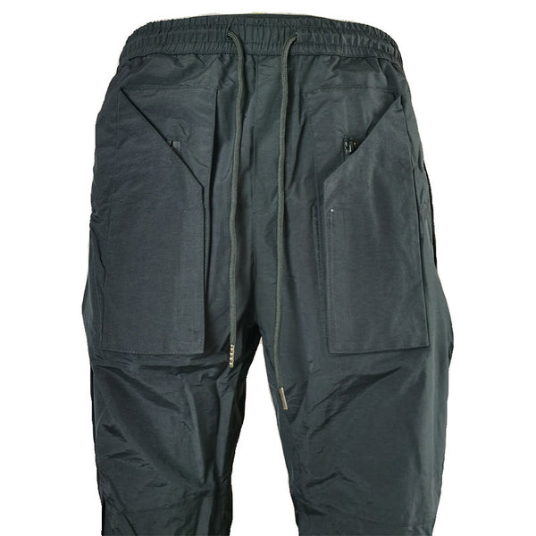Pantalón Oversize con Cierre Lateral y Cordón Ajustable - Estilo Street Wear