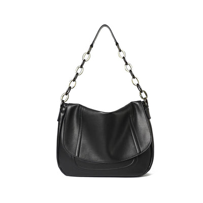 Bolso de Cuero Negro con Correa Ajustable - Image 6