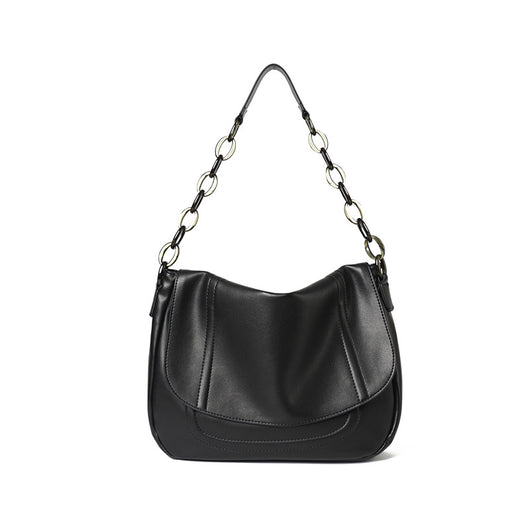 Bolso de Cuero Negro con Correa Ajustable - Image 6
