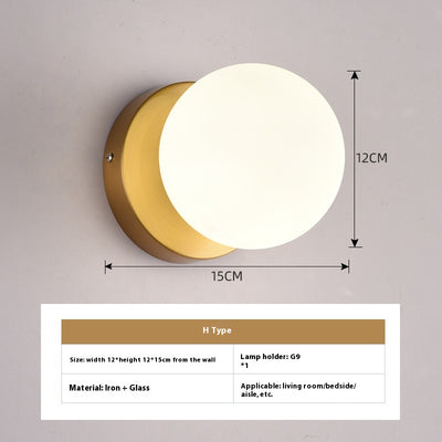 Lámpara Minimalista de Cristal para Mesita de Noche - Image 13