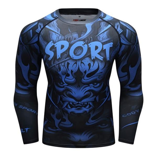 Pantalones Deportivos Yoga Hombre Cuello Redondo Impresión 3D Transpirables