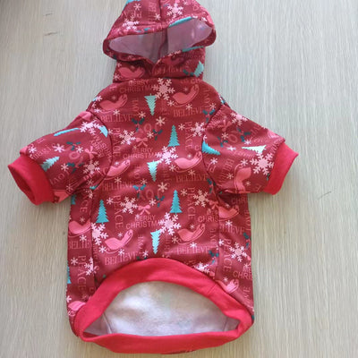 Suéter Abrigo para Perro Navideño Cuadriculado con Capucha Térmica - Image 20