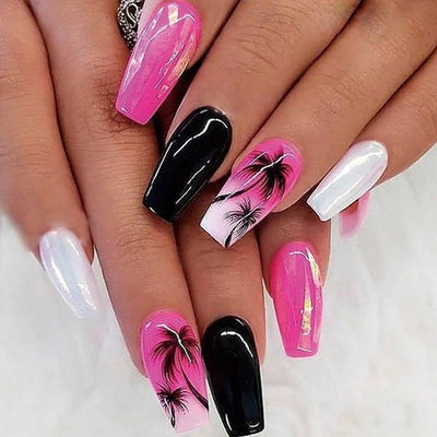 Uñas Postizas Almendradas Mate Brillante - Diseño Simple - Image 6