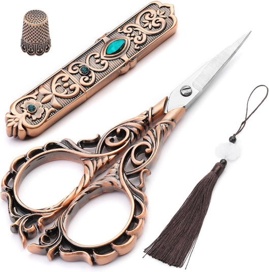 Kit Retro de Costura Completo con Dedal, Aguja y Accesorios en Caja - Image 12