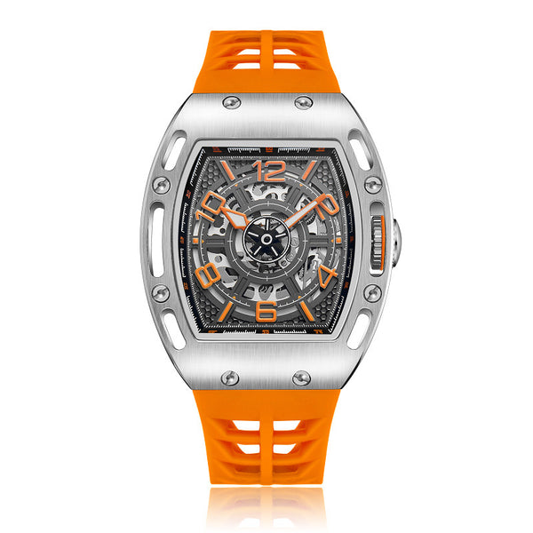 Reloj para Hombre con Esfera Grande y Diseño Barril