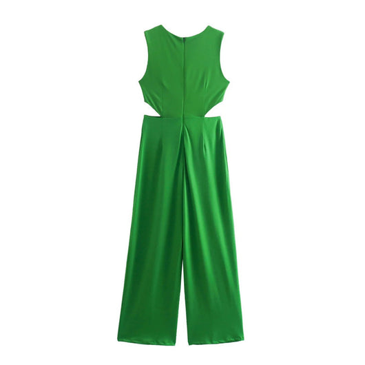 Jumpsuit de Cintura Alta con Nudo Anudado para Mujer - Image 5