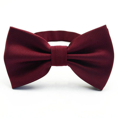 Corbata de Moño Elegante a Rayas para Padrino - Negro, Rojo y Azul - Image 7
