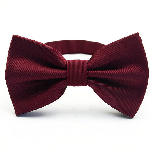 Corbata de Moño Elegante a Rayas para Padrino - Negro, Rojo y Azul - Image 7