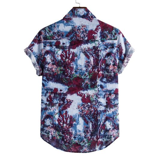 Camisa Casual de Manga Corta para Hombre - Cuello Solapa Estilo Moderno - Image 8