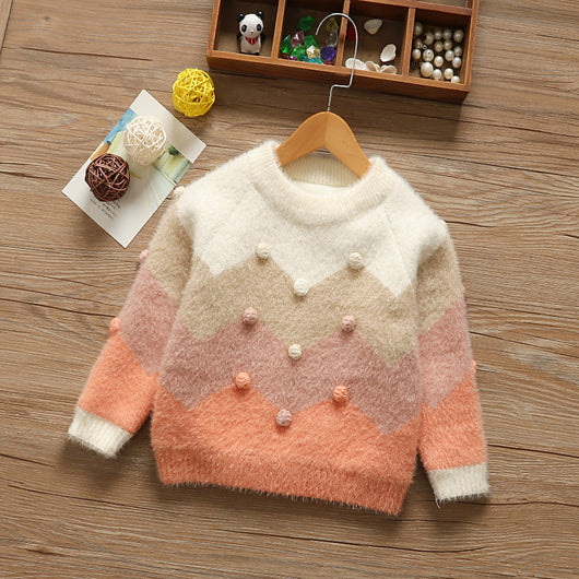 Suéter Infantil Acolchado para Niña - Cuello Redondo - Image 8