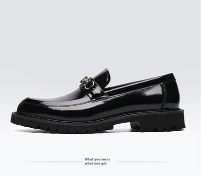 Zapatos Gommino con Hebilla Horse Street en Cuero Japonés Pulido para Hombre - Image 17