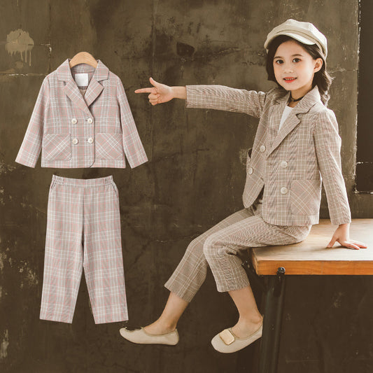 Blazer Doble Botonadura Infantil Tendencia Net Red - Image 2