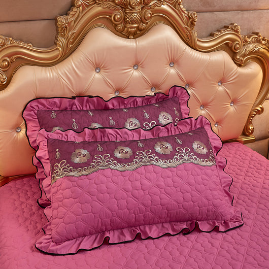 Funda de Almohada Acolchada con Encaje Reforzada - Image 4