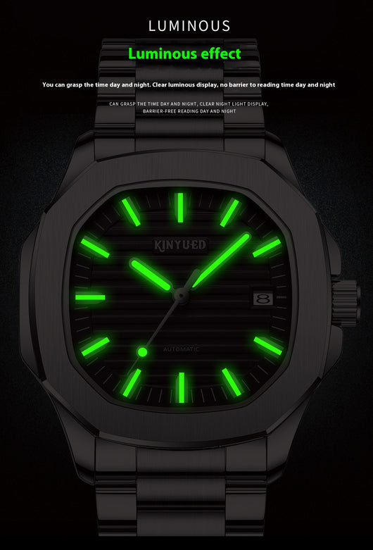 Reloj Automático Mecánico con Esfera Luminiscente para Hombre - Image 3