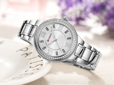 Reloj de Acero Inoxidable para Mujer con Diamantes y Resistencia al Agua - Image 13