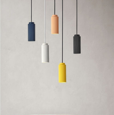 Lámpara Colgante Minimalista Tubo Ciruela - Diseño Moderno para Comedor y Sala - Image 4