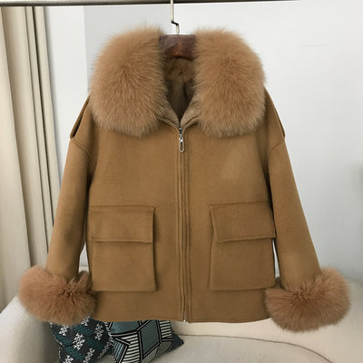 Abrigo de Lana Reversible Grueso para Otoño e Invierno - Image 8