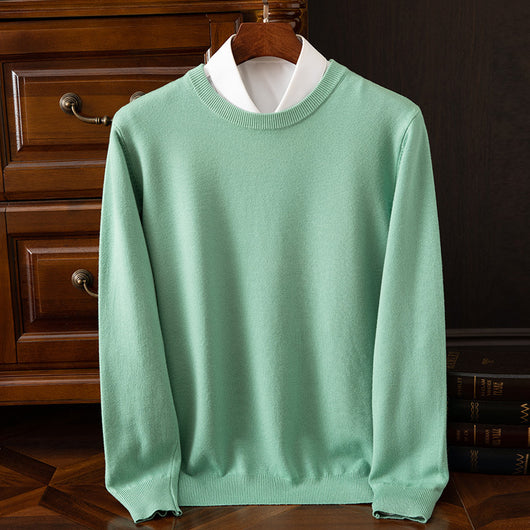 Suéter Holgado de Cuello Redondo para Hombre - Manga Larga Casual y Profesional - Image 13