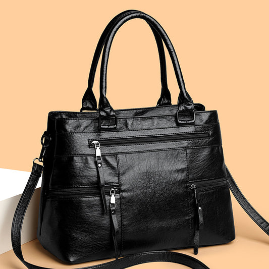 Bolso Mensajero de Cuero Suave - Cartera Ejecutiva para Commuter - Image 2