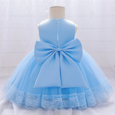Vestido de Niña Europeo Americano con Bordado en Malla - Image 41
