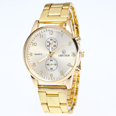 Reloj de Pulsera Dorado con Correa Dual y Movimiento de Cuarzo - Image 6