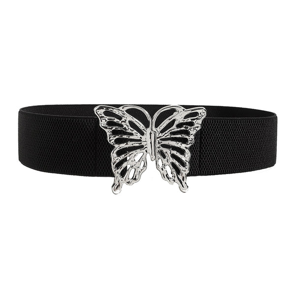 Cinturón Elástico para Mujer con Hebilla Mariposa - Accesorio Decorativo Versátil - Image 26