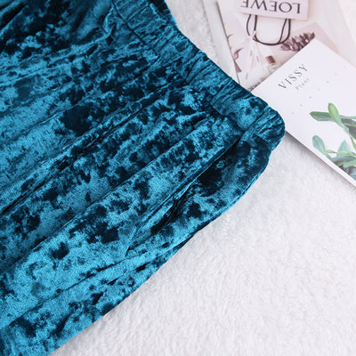 Pijama de Terciopelo Verde Diamondmax para Mujer - Image 18