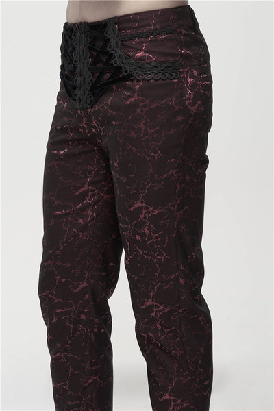 Pantalones de Vestir Rectos para Hombre con Cintura Simulada - Image 13