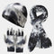 Conjunto Tie-Dye: Gorro, Guantes y Bufanda Tejidos