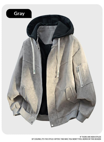 Chamarra Hoodie Hombre Versátil y Cómoda de Ajuste Relajado - Image 17