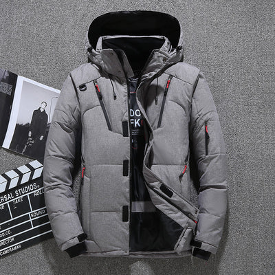 Chaqueta de Invierno para Hombre con Capucha, Plumón de Pato y Múltiples Bolsillos - Image 6