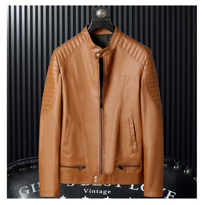 Chaqueta de Cuero PU para Hombre con Detalles de Cremallera - Image 10