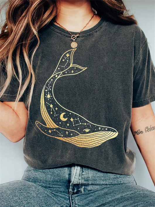 Camiseta Estampada 3D de Manga Corta para Mujer - Image 19
