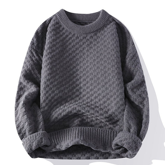 Suéter Cuello Redondo para Hombre - Otoño e Invierno - Image 6
