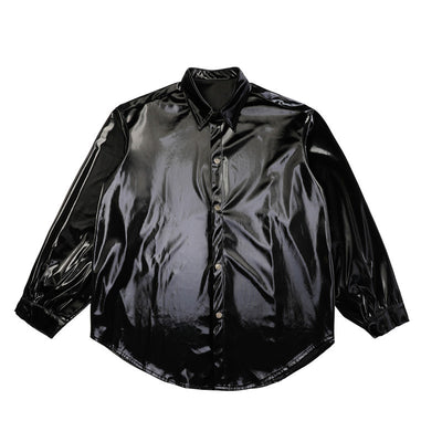 Abrigo Suelto Negro Bright Face - Estilo Moderno y Versátil - Image 6