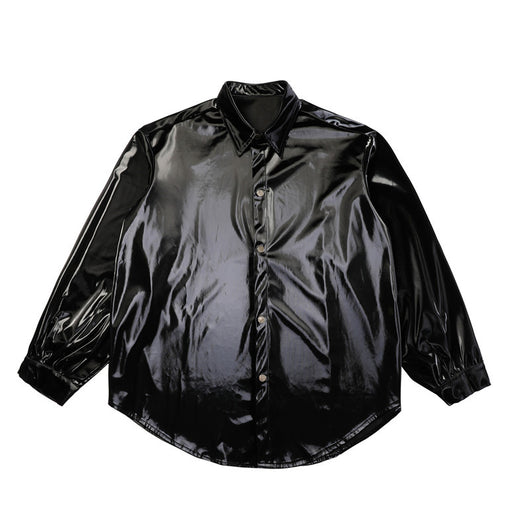 Abrigo Suelto Negro Bright Face - Estilo Moderno y Versátil - Image 6
